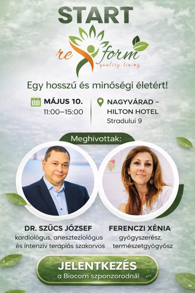 Re-Form Start Nagyvárad: alapok a felnőtt egészséghez orvosi és természetgyógyász szemmel