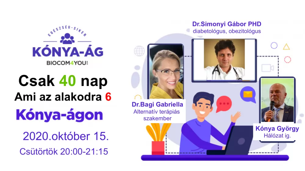 SLIM 40 tájékoztató - Bagi Gabriellával és Dr. Simonyi Gáborral!