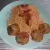 Húsmentes fasírt szószos spagettivel