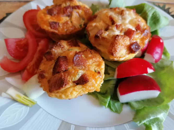 Bundás kenyér muffin