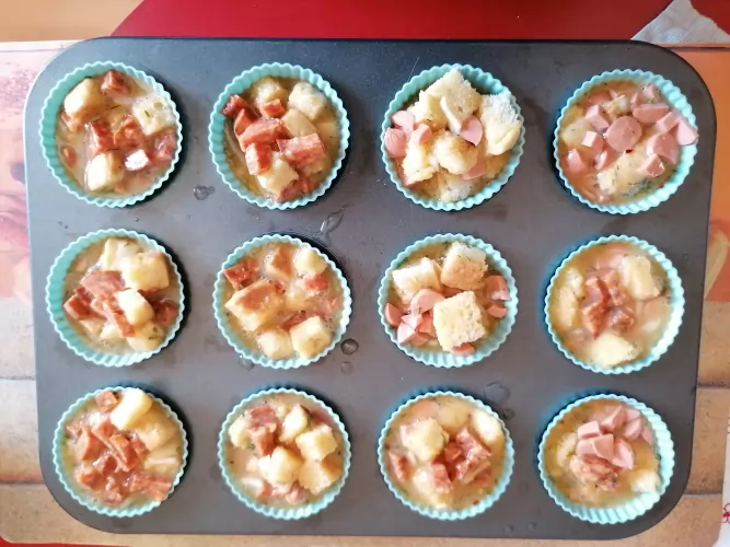 Bundás kenyér muffin
