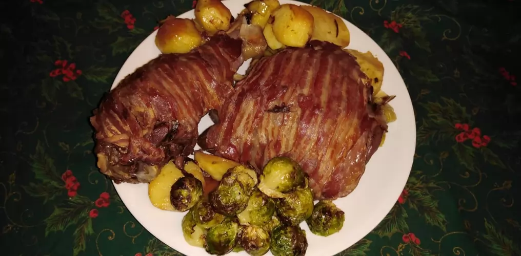 Curcan cu bacon la cuptor