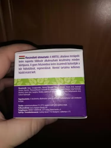 Kis dobozba zárt csoda : Mirtill krém