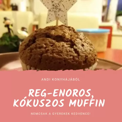 Reg-enoros, kókuszos muffin Karácsonyra