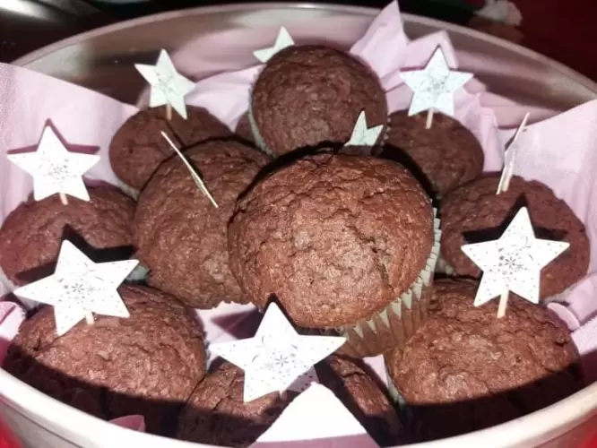 Reg-enoros, kókuszos muffin Karácsonyra