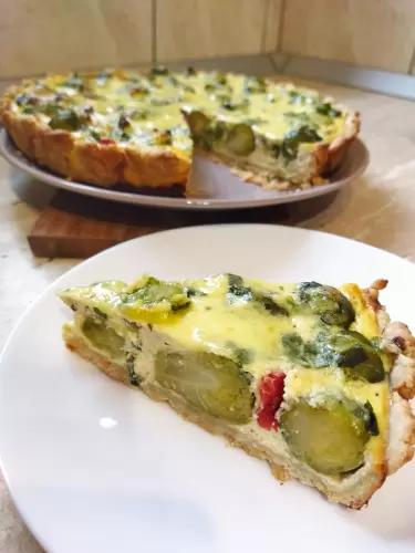 Kelbimbós sajtos -baconos pite -Slim40recept