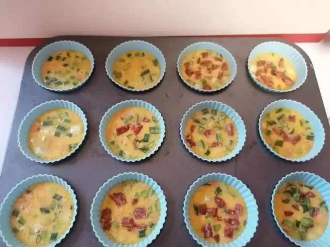 Rántotta muffin /Slim 40 reggeli