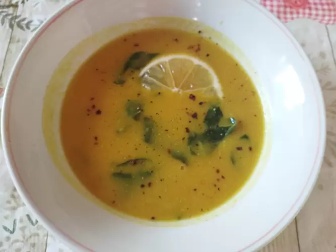 🥣🍋Citromos lencse krémleves🍋🥣