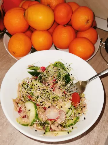 Póréhagymacsírás tonhalsaláta Slim 40 kúrához