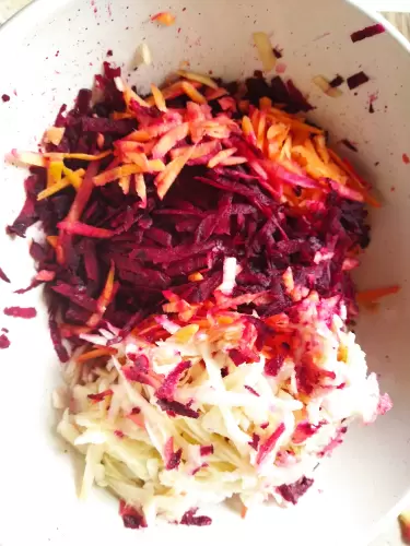 Cékla saláta -almával és répával-Slim reggeli