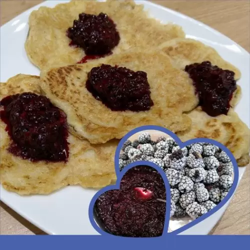 Szederlekváros amerikai palacsinta.....egy kis egészséges mindenmentes nasi.