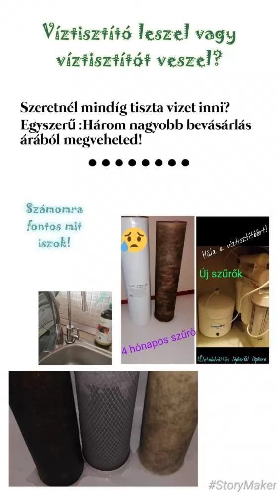 Víztisztító leszel vagy víztisztítót veszel?