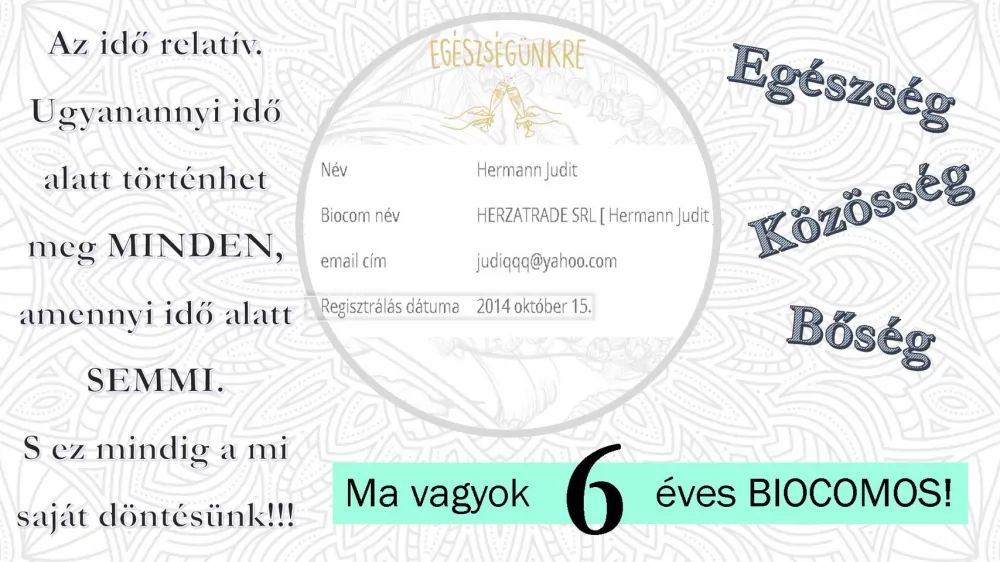 Ünneplem a Biocomom!