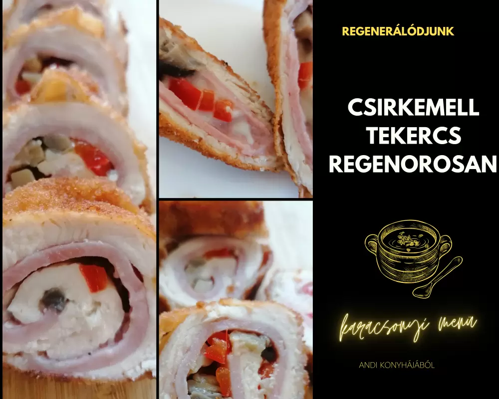 Bundában sült Reg-enoros csirkemelltekercs