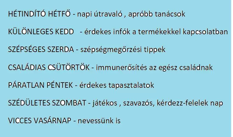 Egészségünkért minden egyes nap