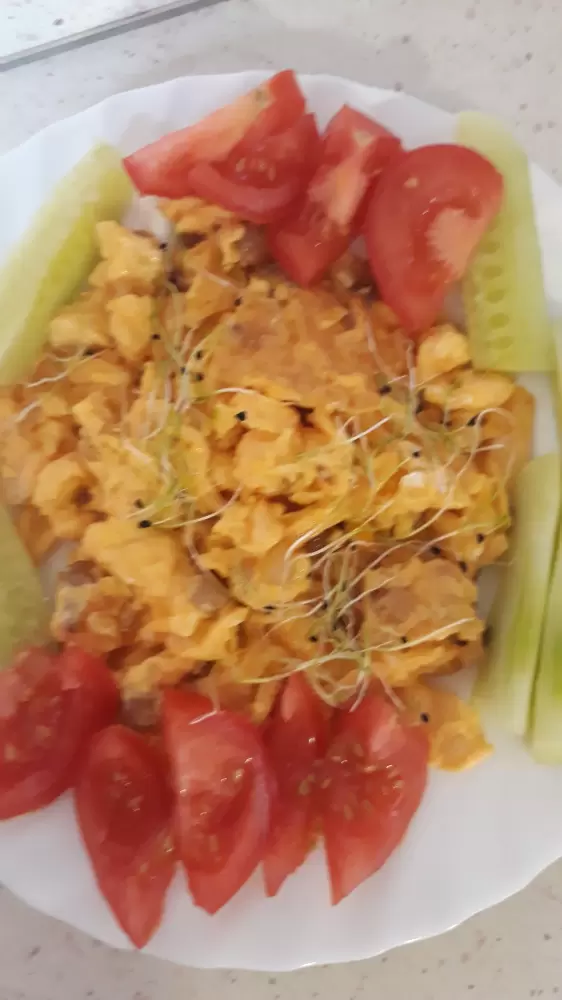 Szalonnás rántotta