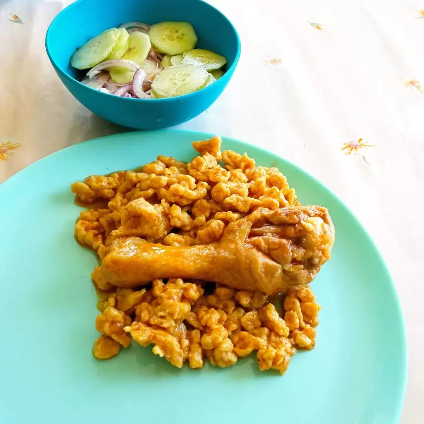 Tojásos nokedli egészséges verzióban