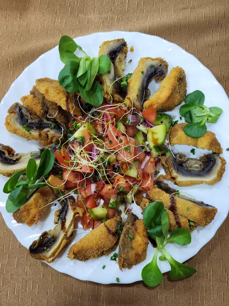 Rántott gombát reggelire