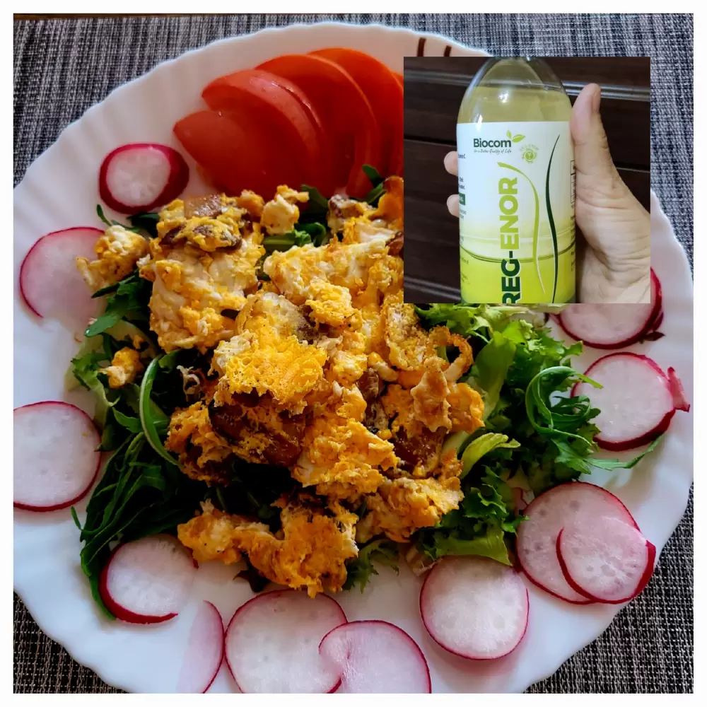 Szallonás tojás rántotta